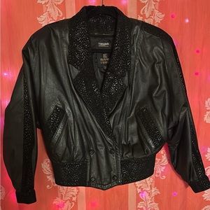 Vintage 80s leather jacket